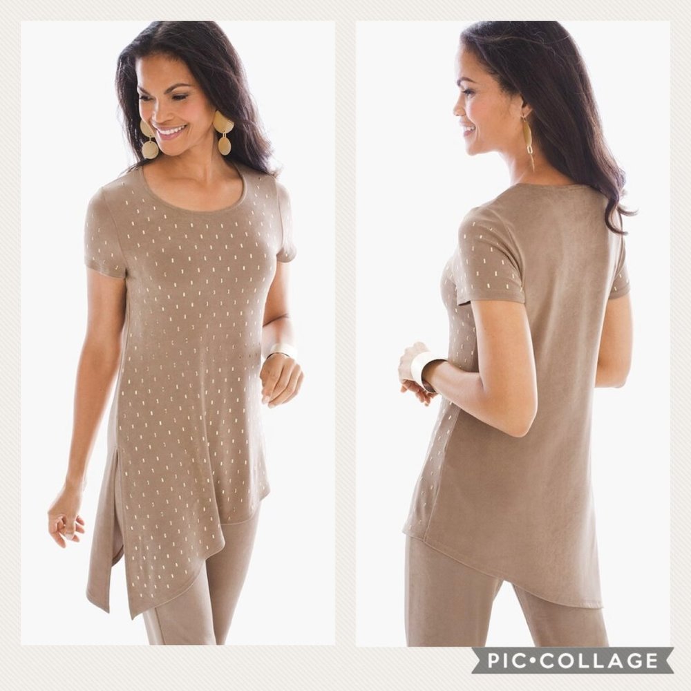Travelers By Chico's 0 Sierra Studded Top